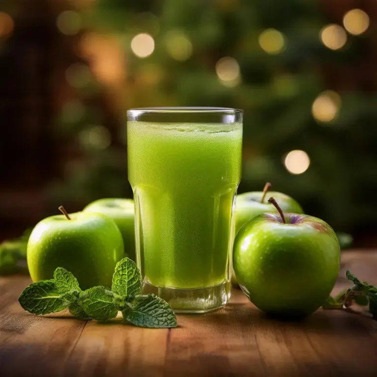 Suco de Maçã-Verde e Hortelã