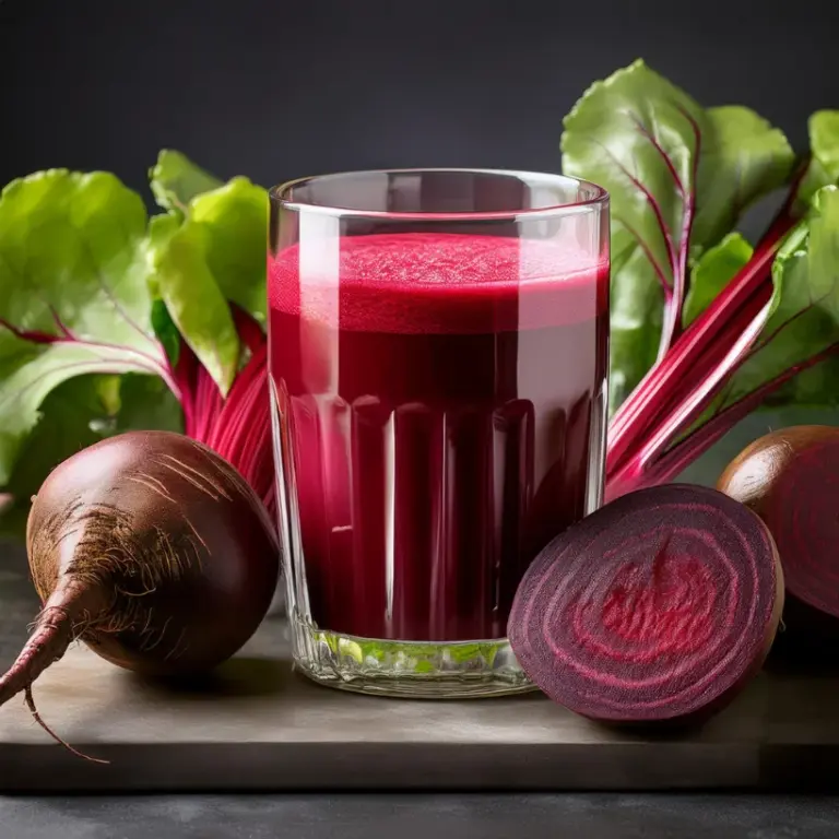 Suco de Beterraba e Maca Peruana