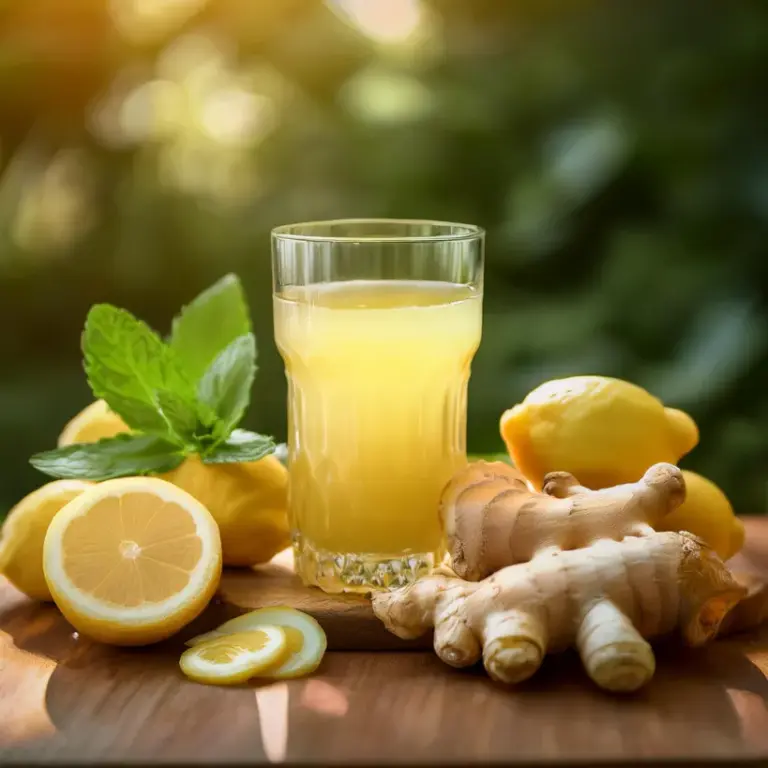 Suco de Gengibre e Limão