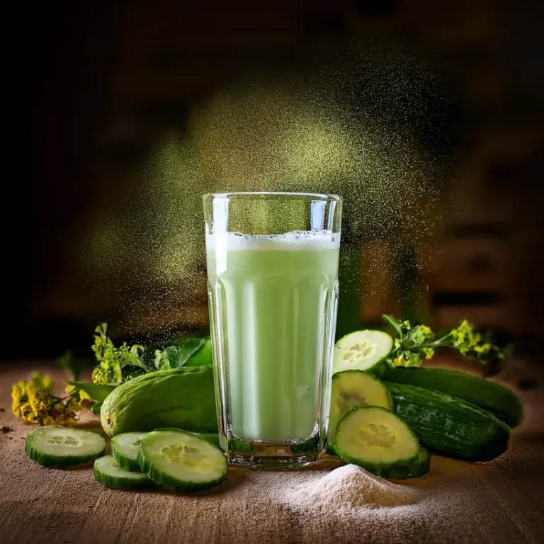 Suco de Pepino e Colágeno