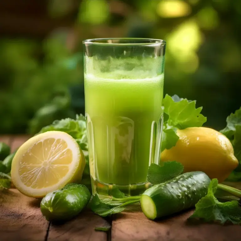 Suco de Pepino e Limão