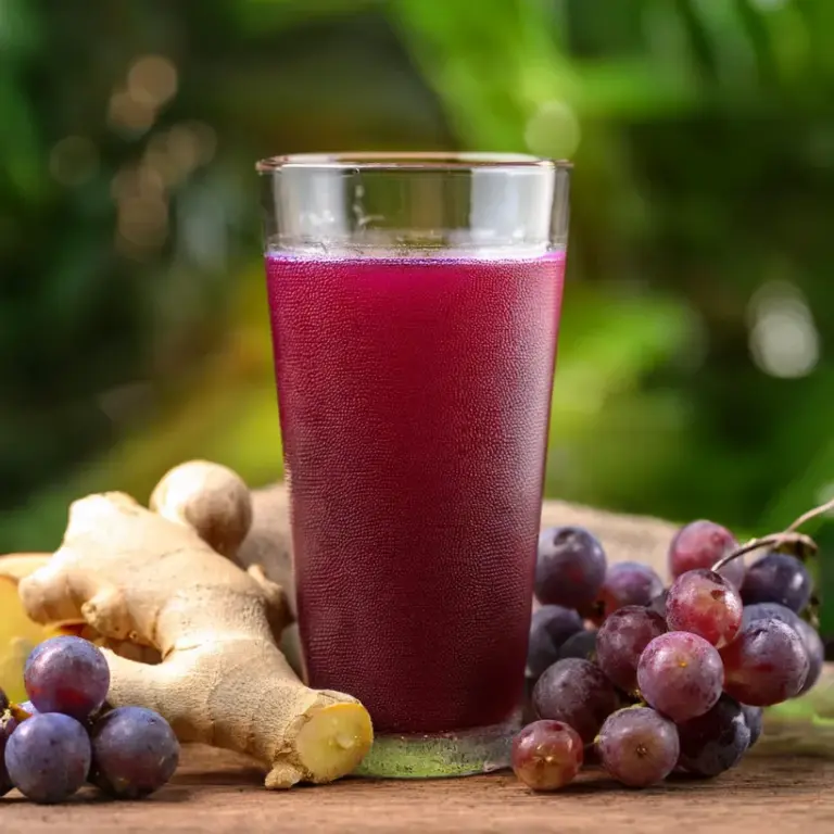 Suco de Uva e Gengibre