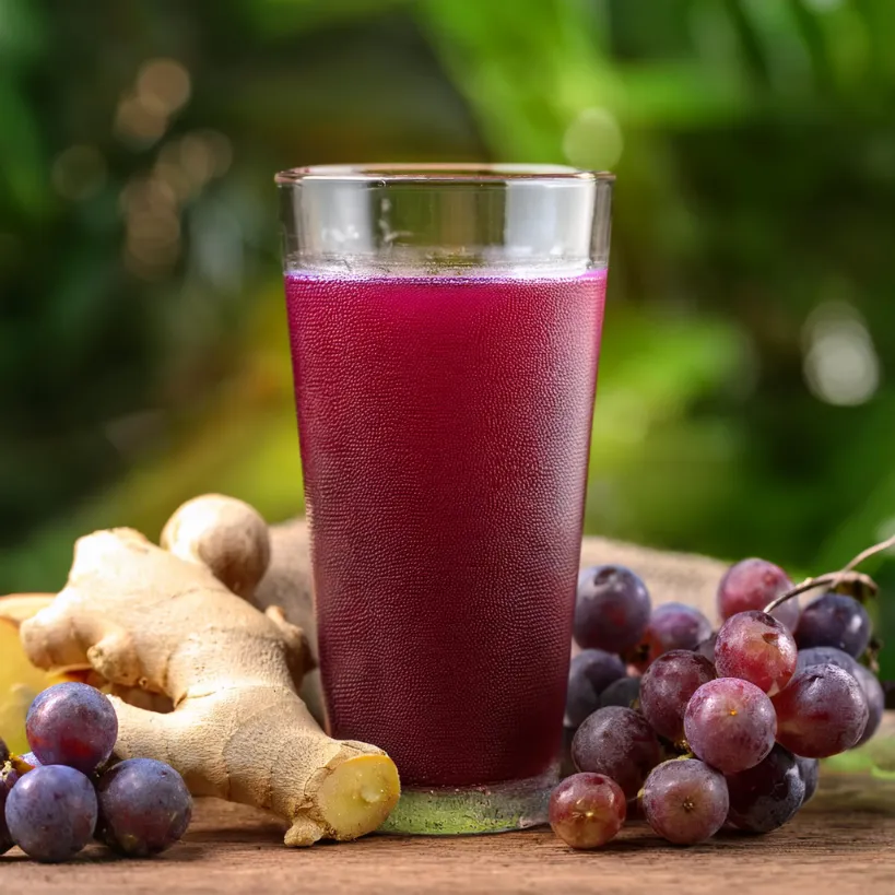Suco de Uva e Gengibre Suco de Uva e Gengibre