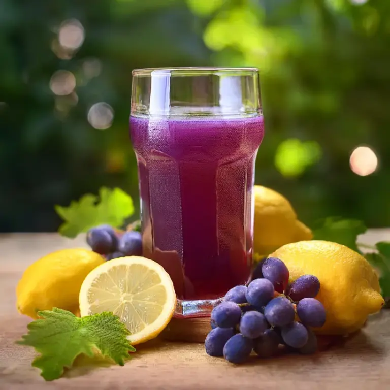 Suco de Uva e Limão
