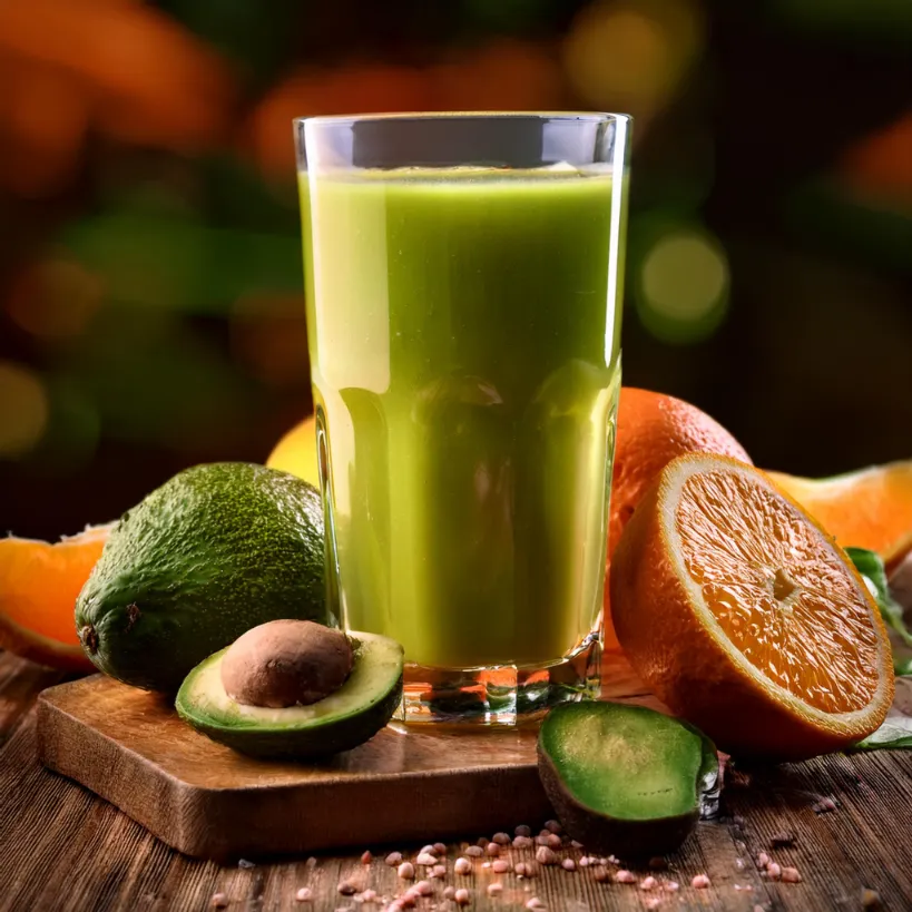 Smoothie de Abacate e Laranja