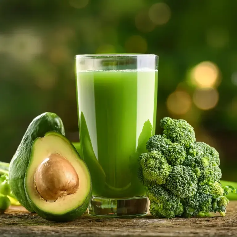 Suco Energético de Abacate e Brócolis