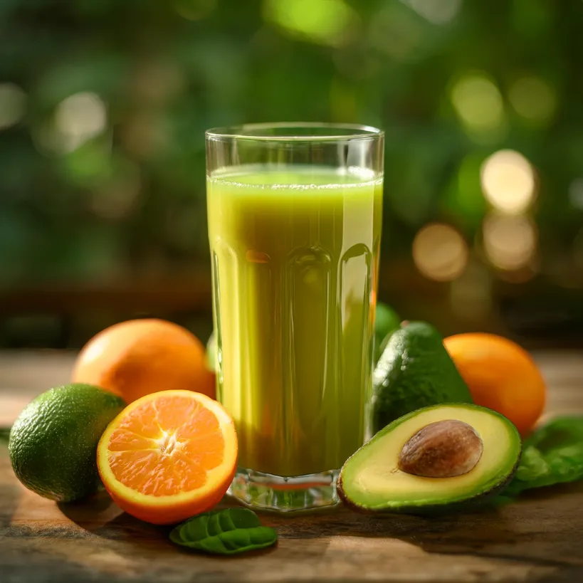 Suco de Abacate e Laranja Suco de Abacate e Laranja