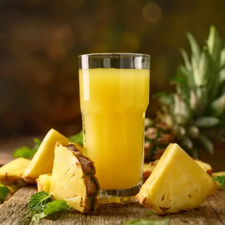 Suco Refrescante de Abacaxi