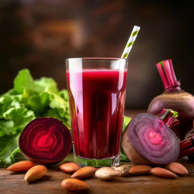 Smoothie de Beterraba e Amêndoas Smoothie de Beterraba e Amêndoas
