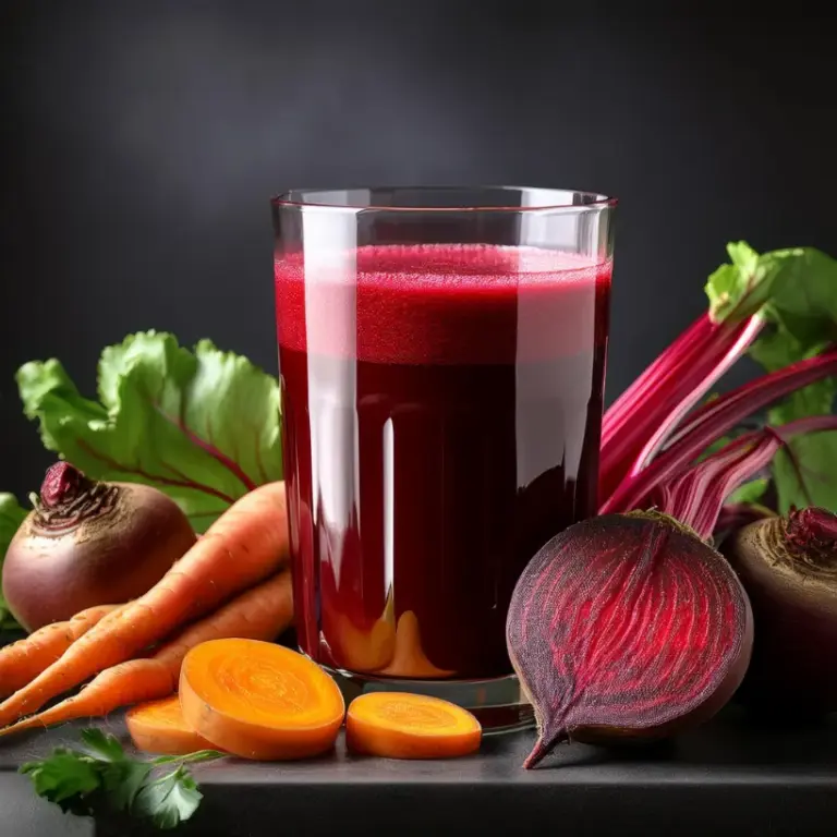 Suco de Beterraba e Cenoura