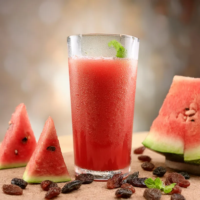 Smoothie de Melancia e Uva-Passa Smoothie de Melancia e Uva-Passa