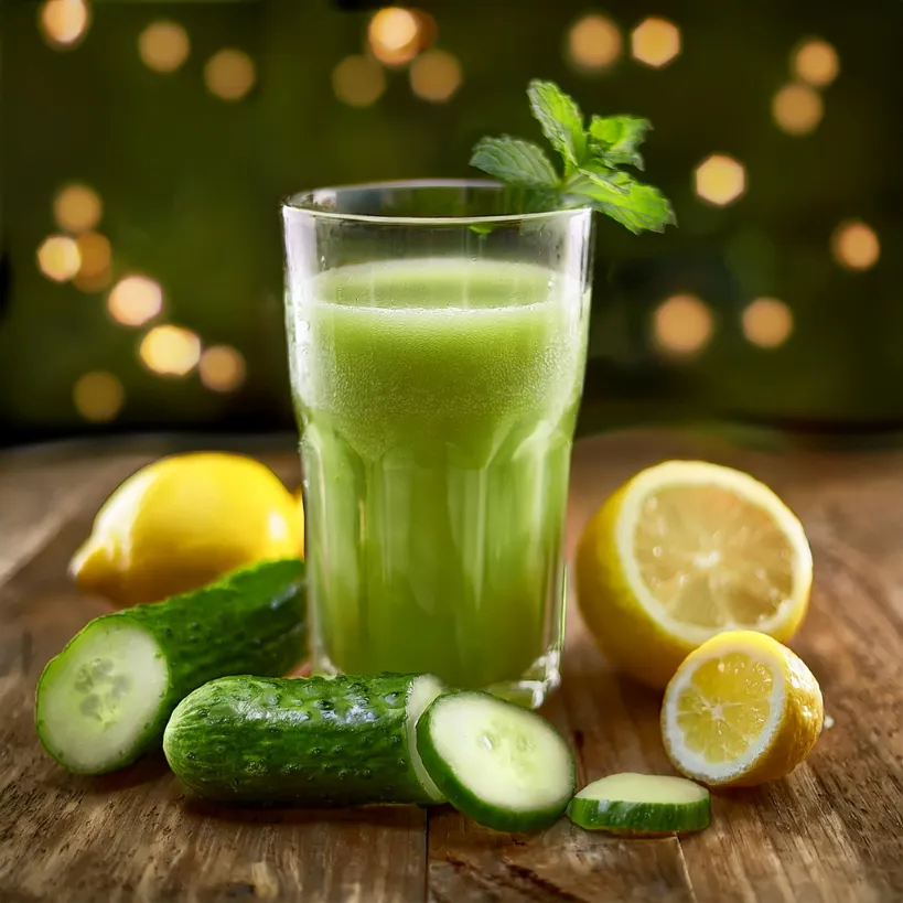 Suco Detox de Pepino e Limão Suco Detox de Pepino e Limão