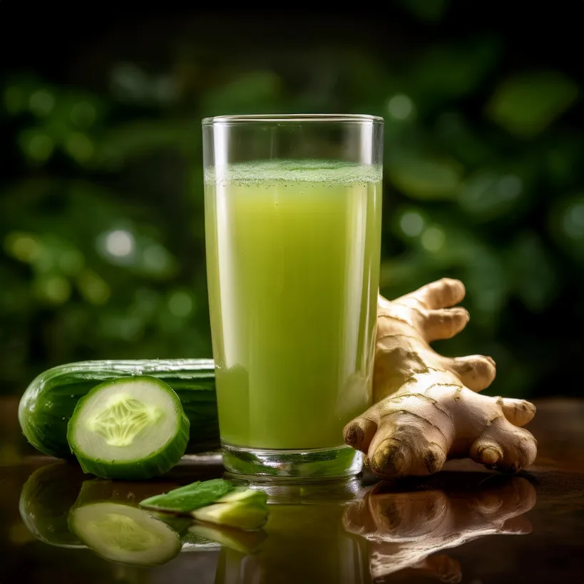 Suco de Gengibre e Pepino Suco de Gengibre e Pepino