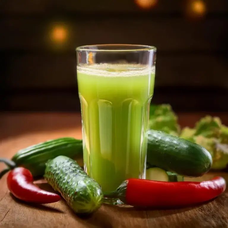 Suco de Pimenta Caiena e Pepino