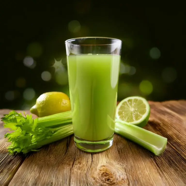 Suco de Salsão e Limão