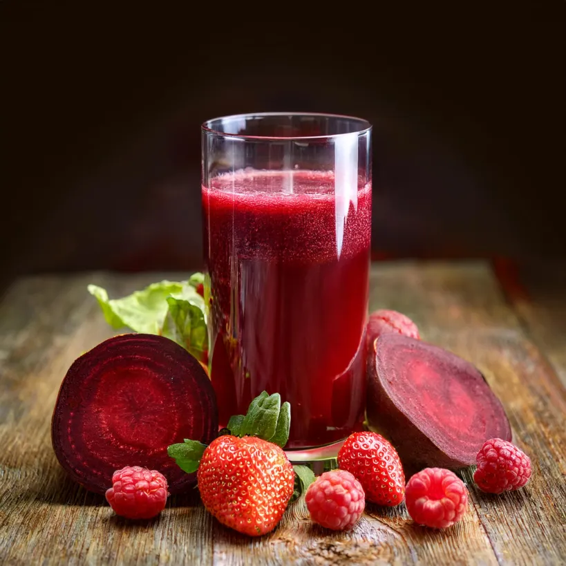 Suco de Beterraba e Frutas Vermelhas Suco de Beterraba e Frutas Vermelhas