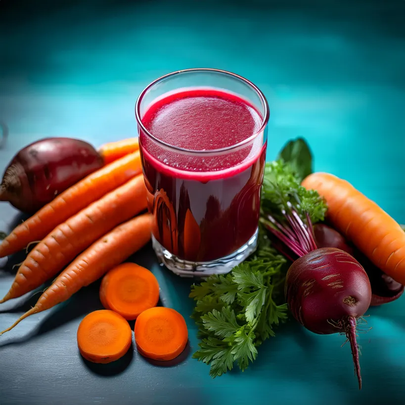 Suco de Cenoura e Beterraba Suco de Cenoura e Beterraba