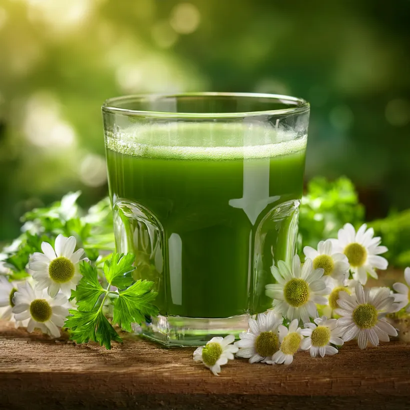 Suco de Camomila e Salsinha Suco de Camomila e Salsinha