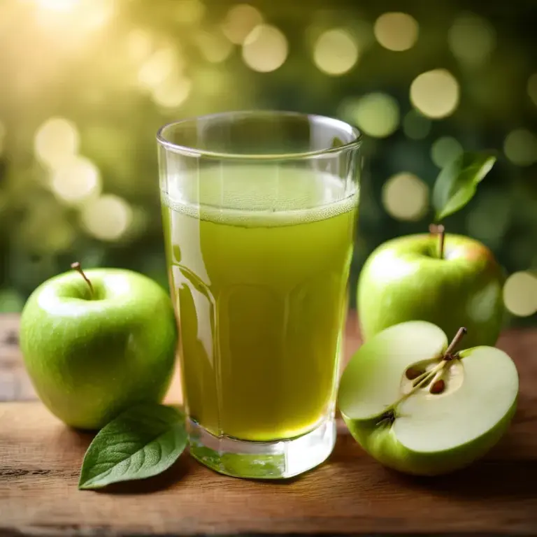 Suco Refrescante de Chá Verde e Maçã