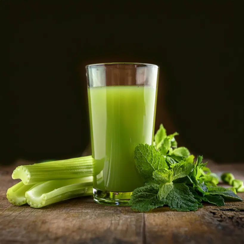 Suco Energético de Chá Verde e Salsão Suco Energético de Chá Verde e Salsão