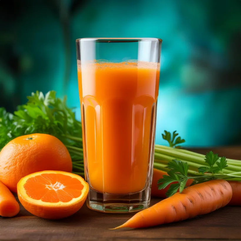 Suco de Cenoura, Laranja e Linhaça Suco de Cenoura
