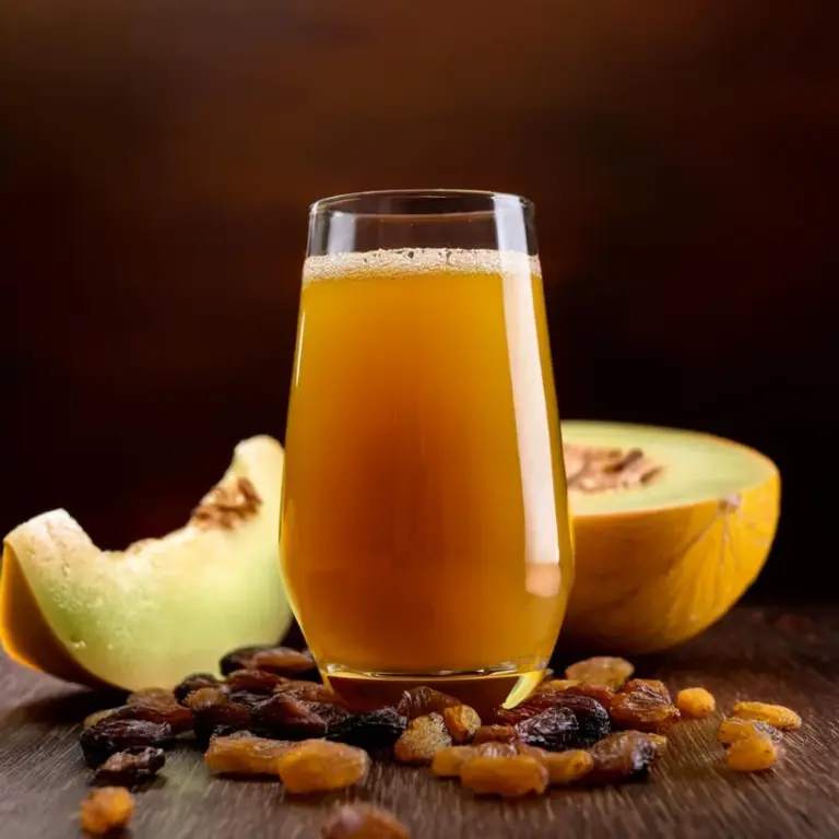Suco de Uva-Passa e Melão