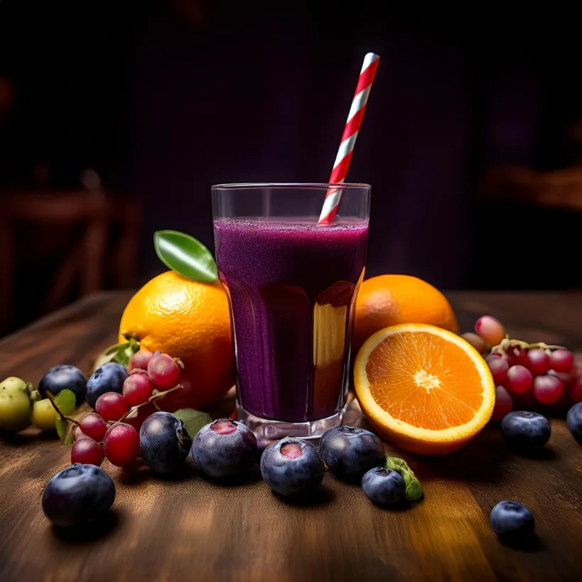 Suco Energético de Açaí e Laranja