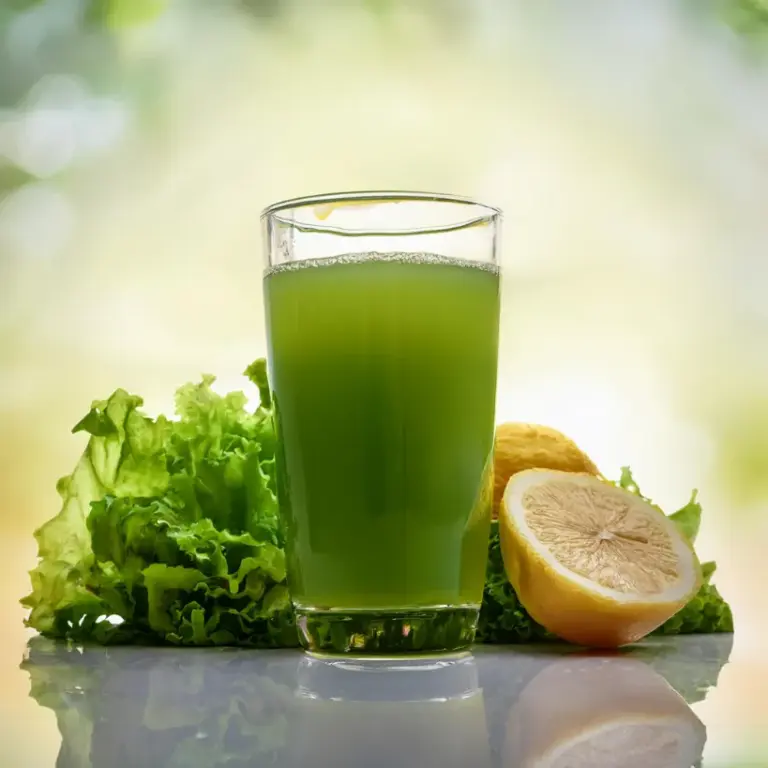 Suco de Limão-Siciliano e Alface