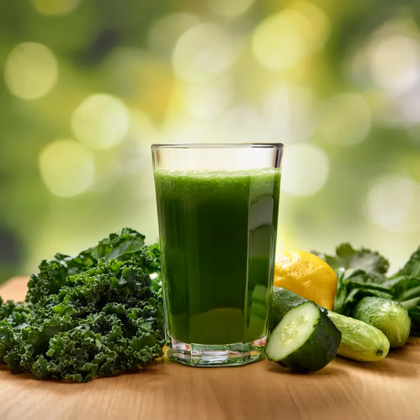 Suco de Couve, Pepino e Limão Suco de Couve
