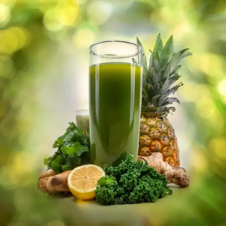 Suco Refrescante de Kiwi com Chá Verde