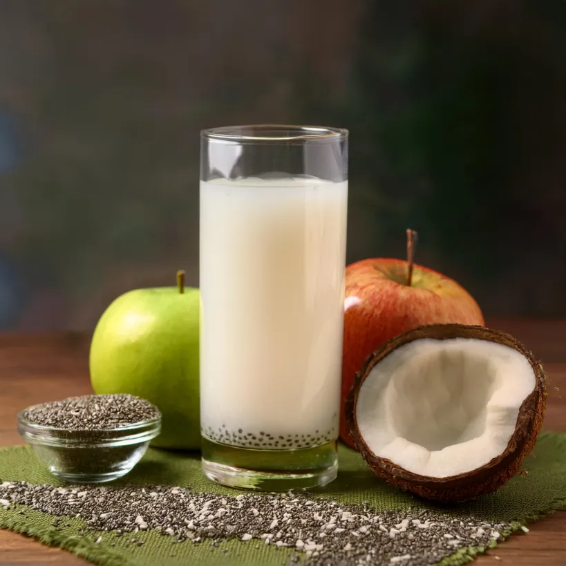 Suco de Água de Coco e Chia Suco de Água de Coco e Chia