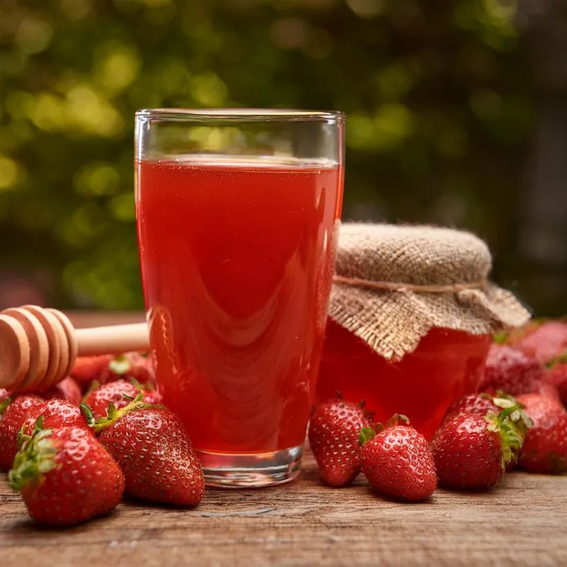 Suco de Morango e Mel Suco de Morango e Mel
