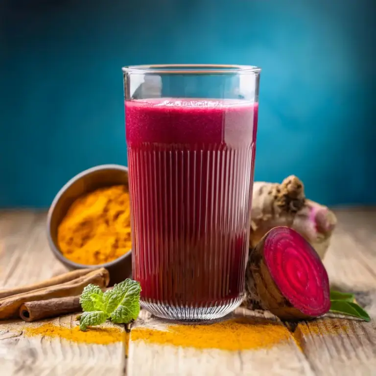 Suco de Cúrcuma e Beterraba