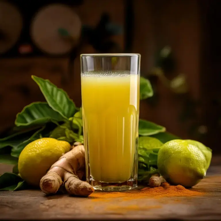 Suco de Limão e Cúrcuma