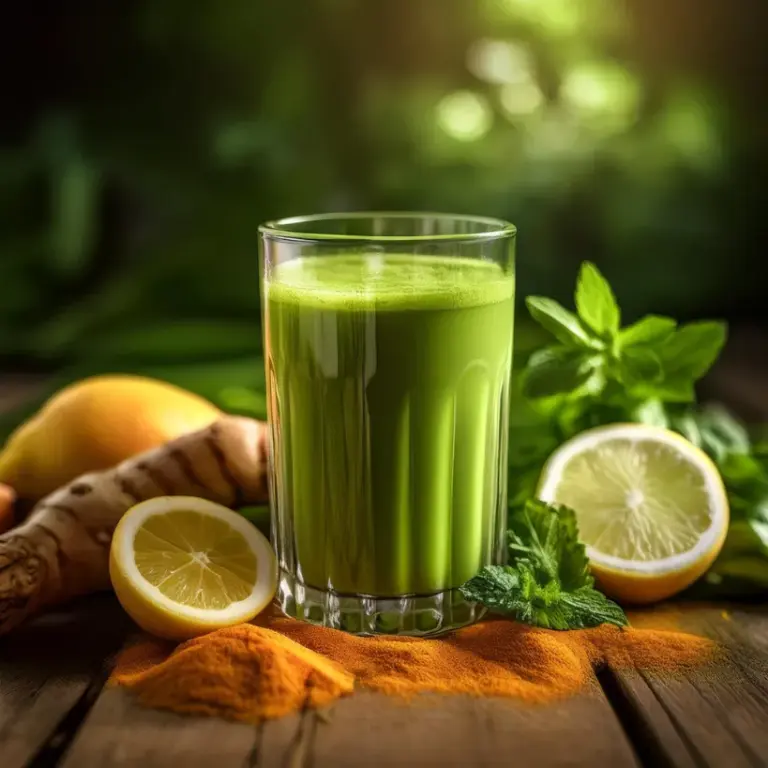 Suco Detox de Cúrcuma e Limão
