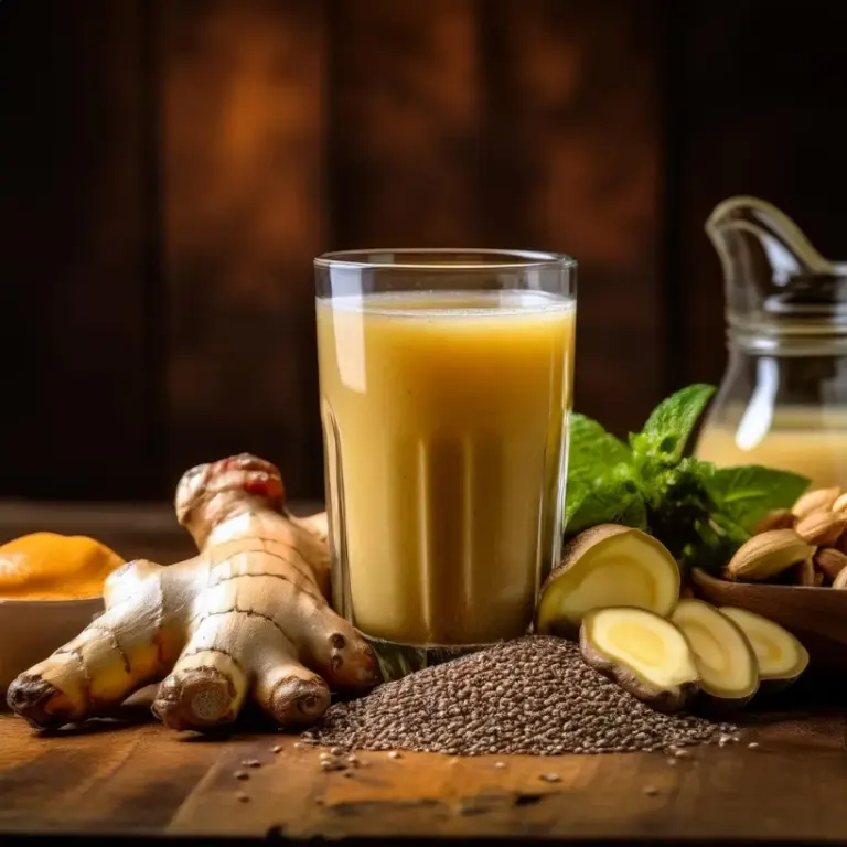 Suco de Gengibre e Chia