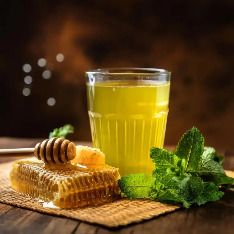 Suco de Mel e Hortelã