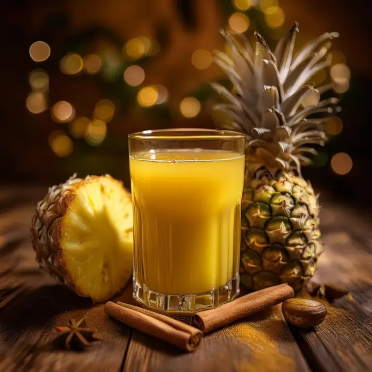 Suco de Canela e Abacaxi