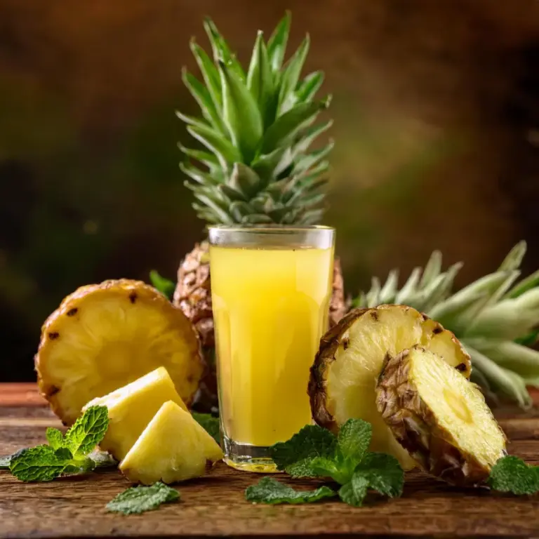 Suco de Abacaxi e Hortelã