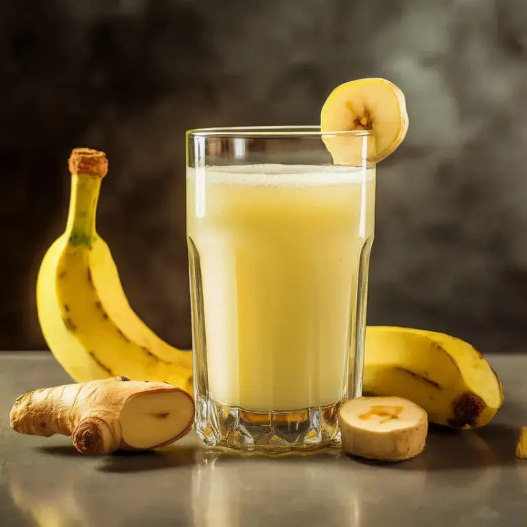 Suco de Gengibre e Banana