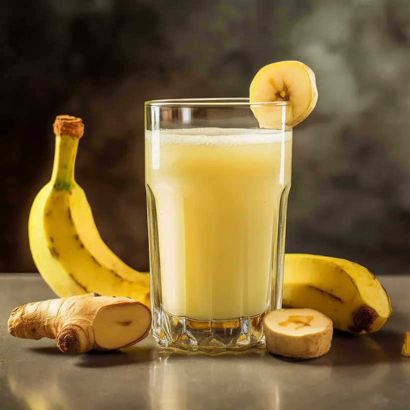 Suco de Gengibre e Banana
