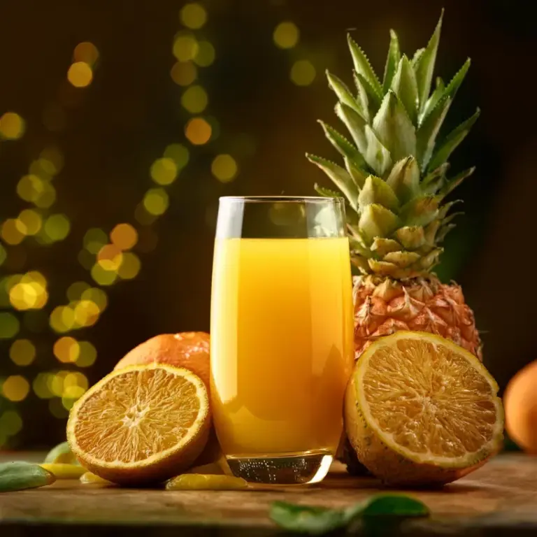 Suco de Laranja e Abacaxi
