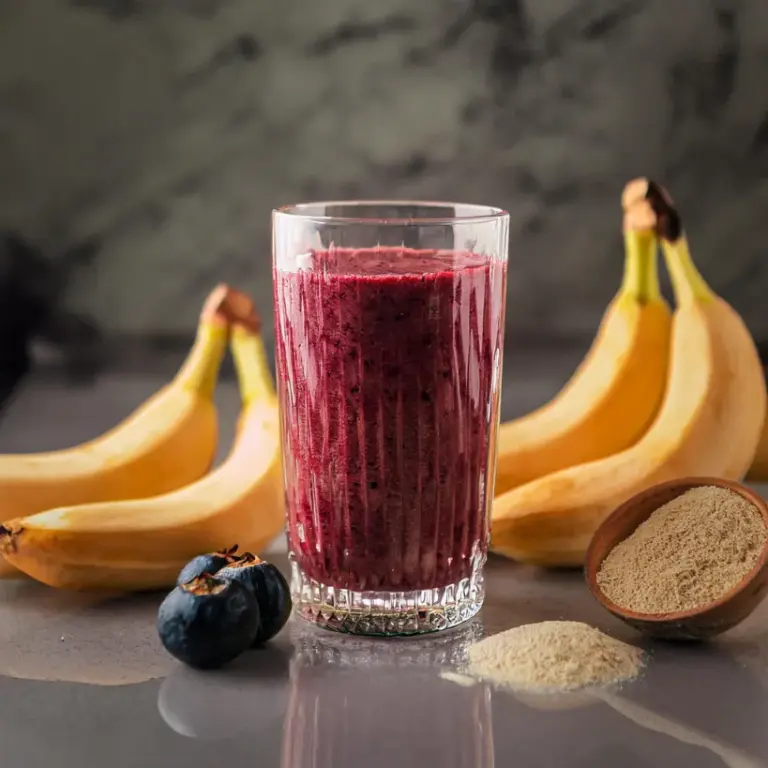 Suco de Açaí e Banana