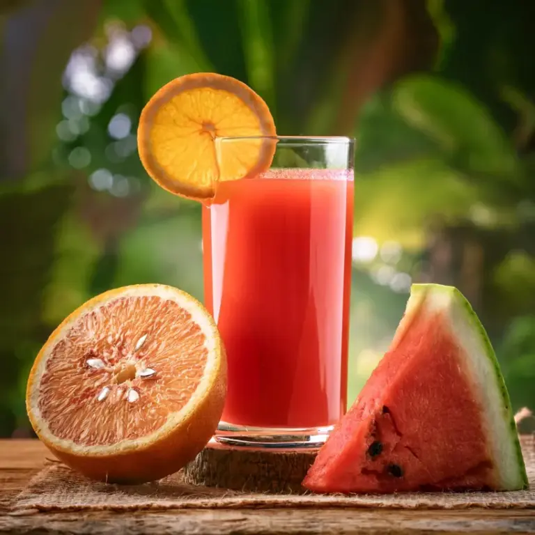 Suco de Laranja e Melancia