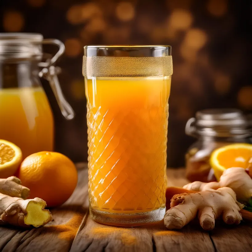 Suco de Laranja com Própolis e Gengibre Suco de Laranja com Própolis e Gengibre