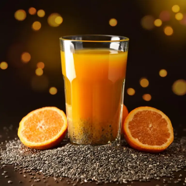 Suco de Laranja e Chia