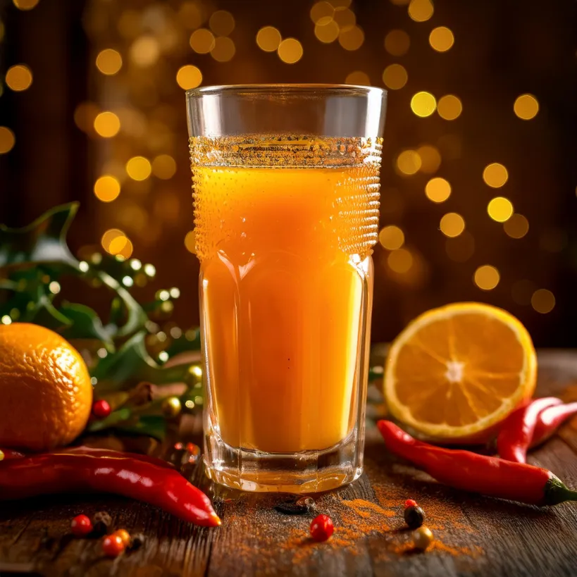 Suco de Laranja e Pimenta Caiena Suco de Laranja e Pimenta Caiena