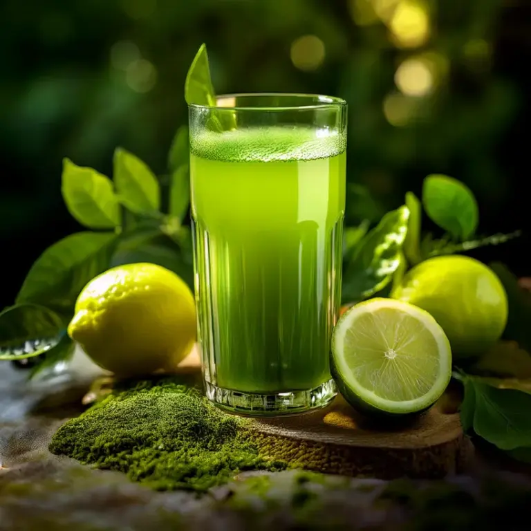 Suco de Limão com Chá Verde