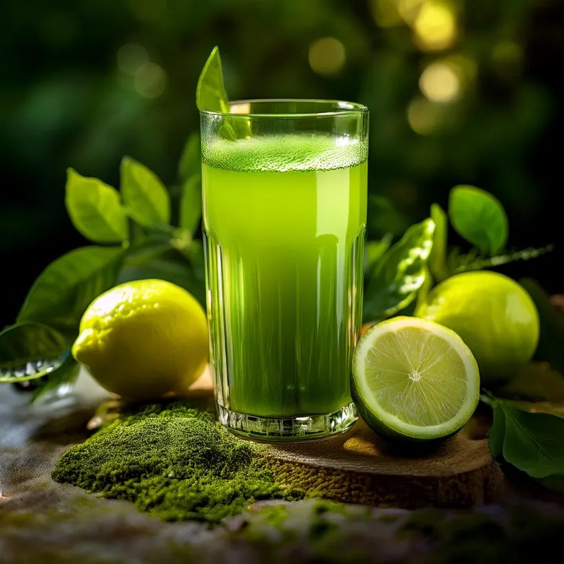 Suco de Limão com Chá Verde