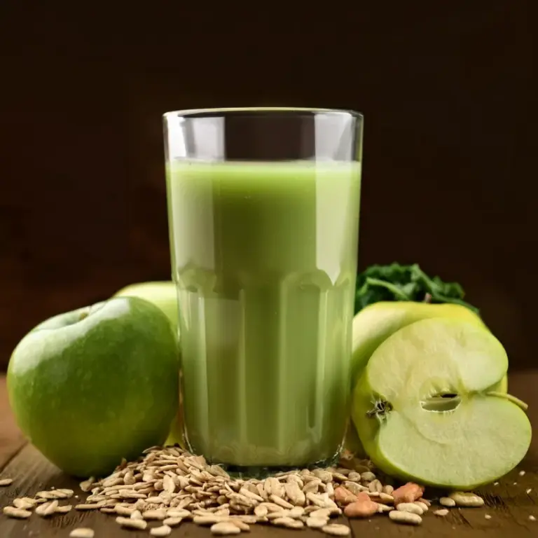 Suco de Maçã e Aveia